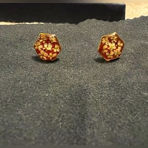 Floral studded earrings